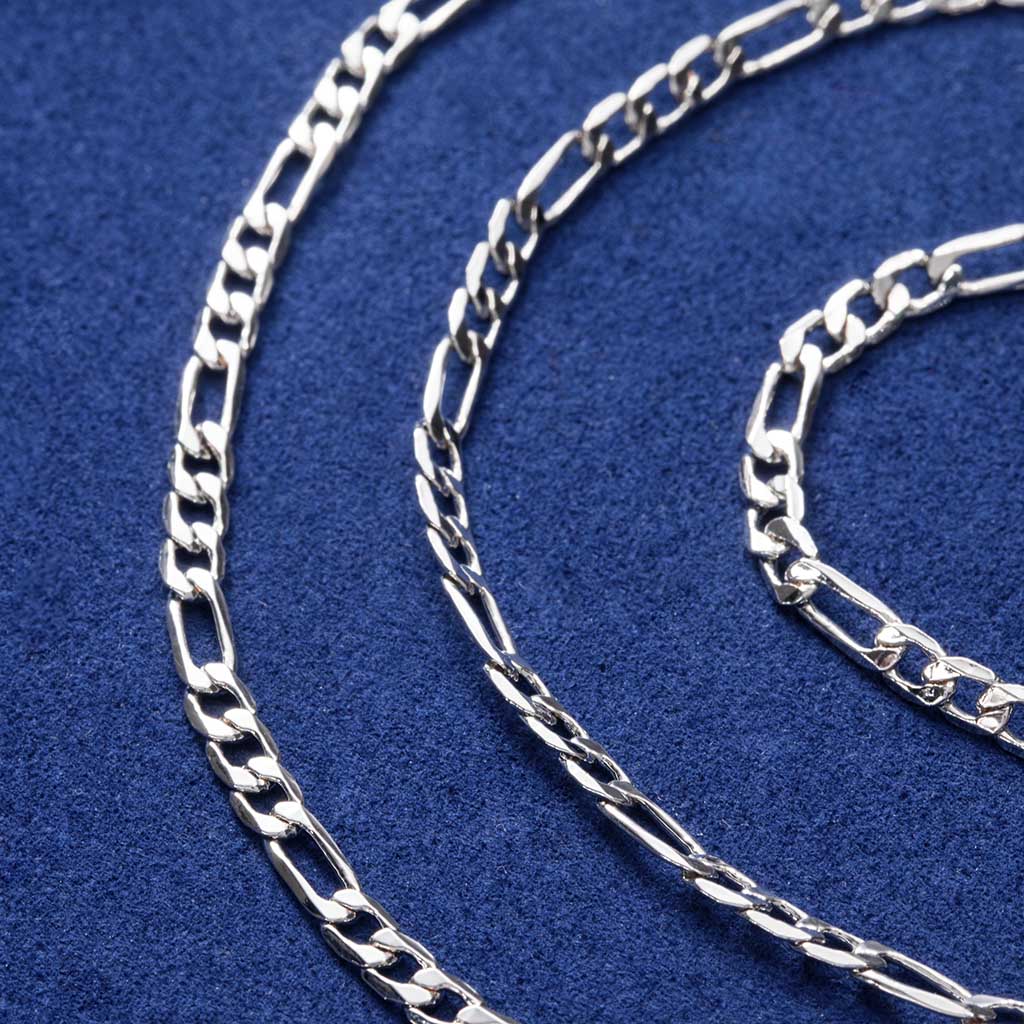 3mm Stainless Steel Figaro Chain