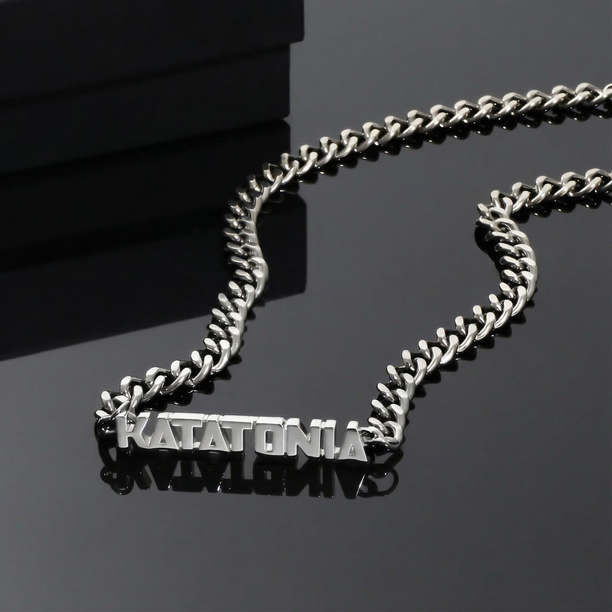 8mm 20" Custom Initial Letter Cuban Chain in 18K Gold Plated