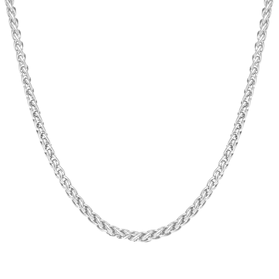 3mm Franco Solid 925 Sterling Silver Chain