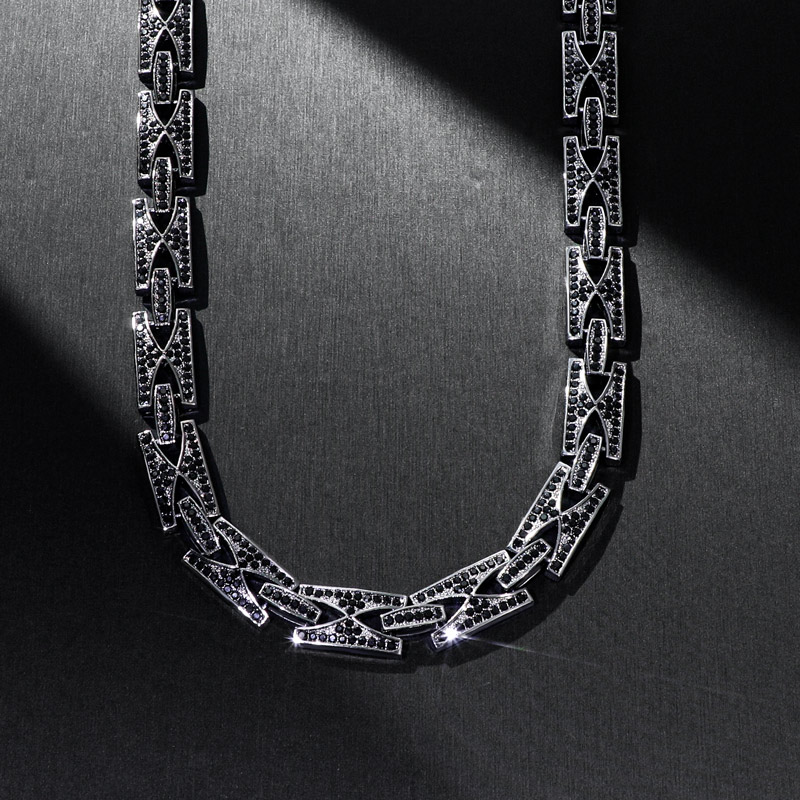 13mm Iced Razor Link Chain