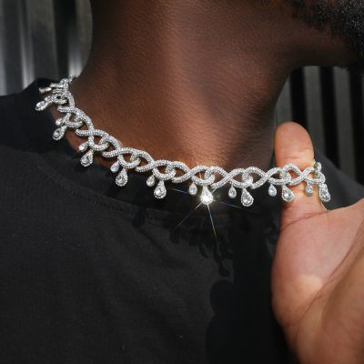  Iced Dripping Infinity Cuban Link Chain