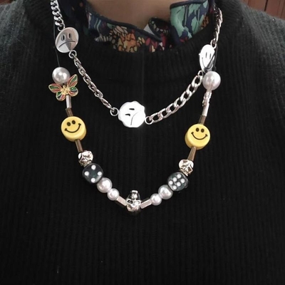 Fashion Smile Beads Necklace