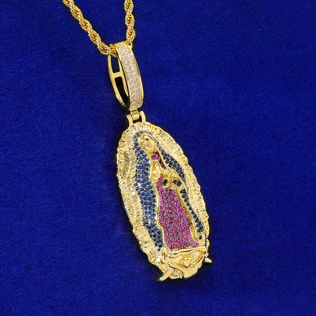 Our Lady of Guadalupe Pendant in Gold