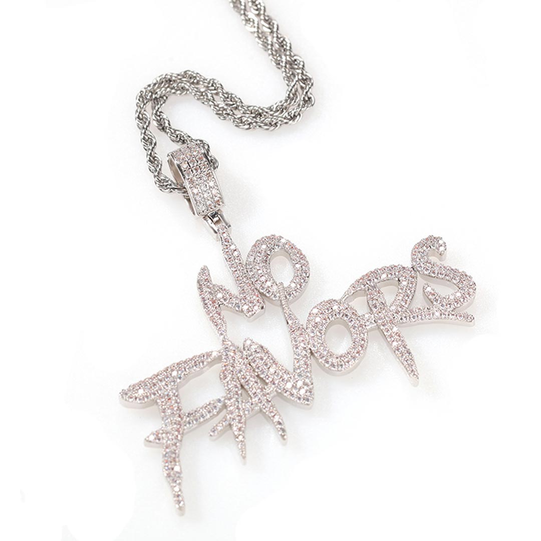 Iced NO FAVORS Pendant