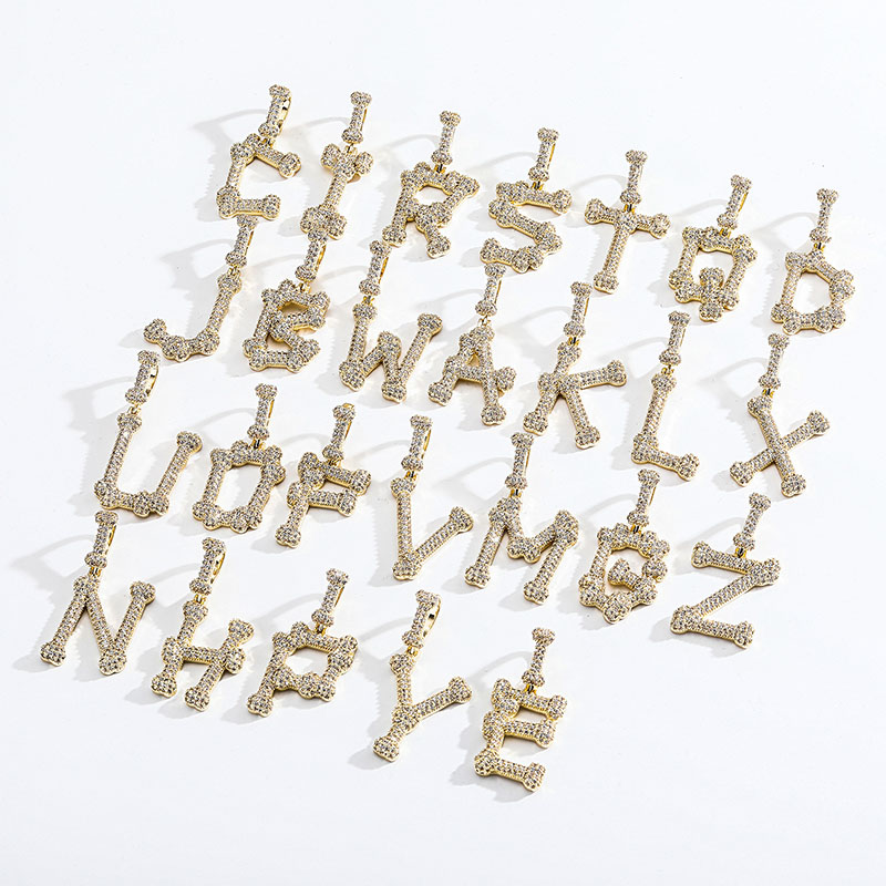Custom Bone Letters Pendant