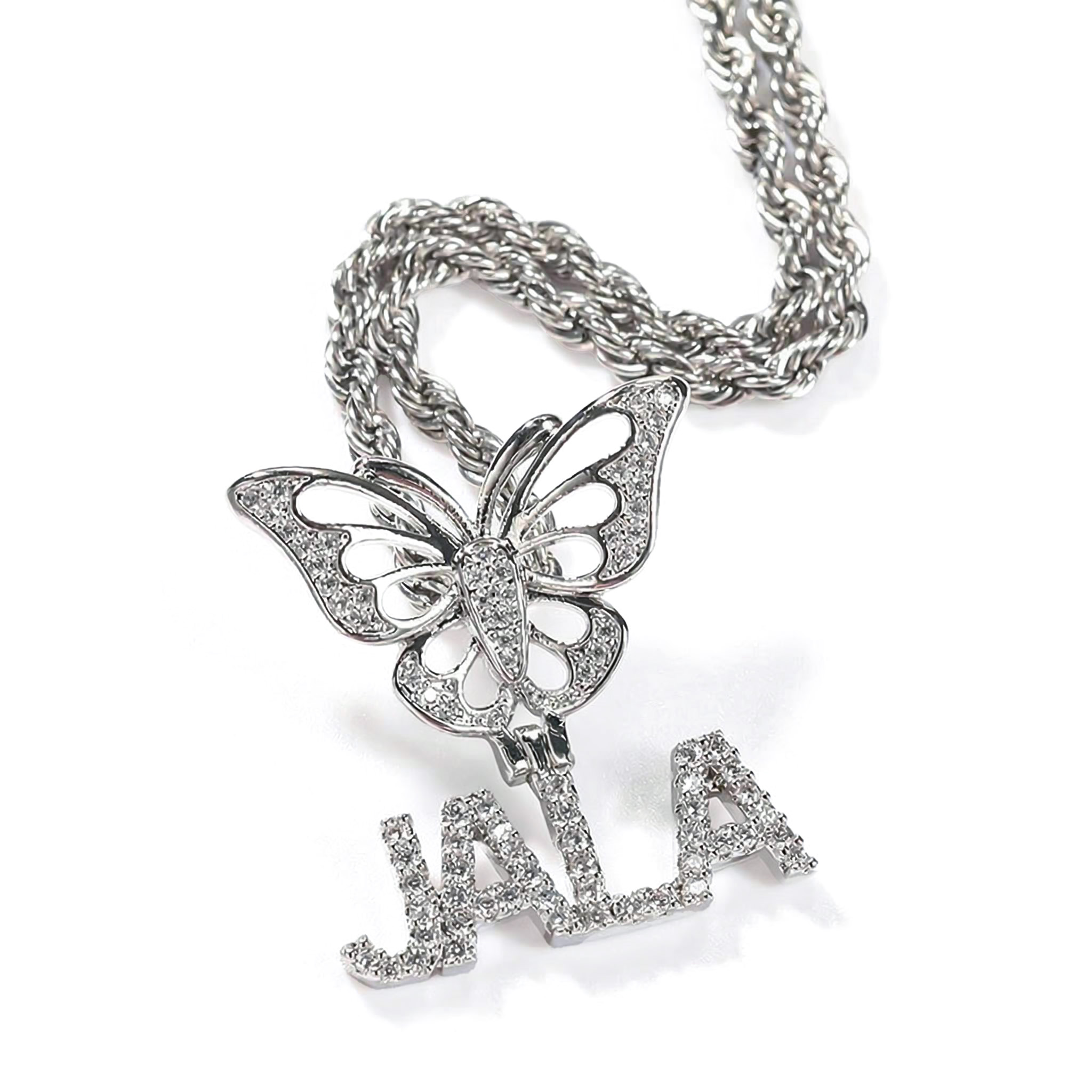 Custom Name Pendant with Butterfly Clasp