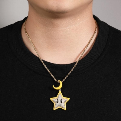 Luminous Moon Star Pendant
