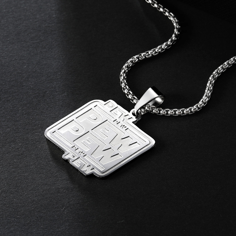 PEW PEW 316L Stainless Steel Pendant