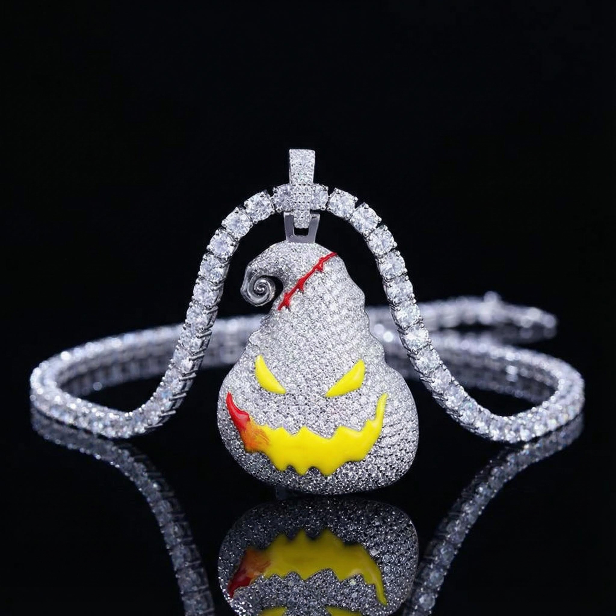 Glow in the Dark Super Demon Person Boo Pendant