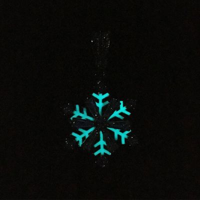 Luminous Rotating Snowflake Pendant