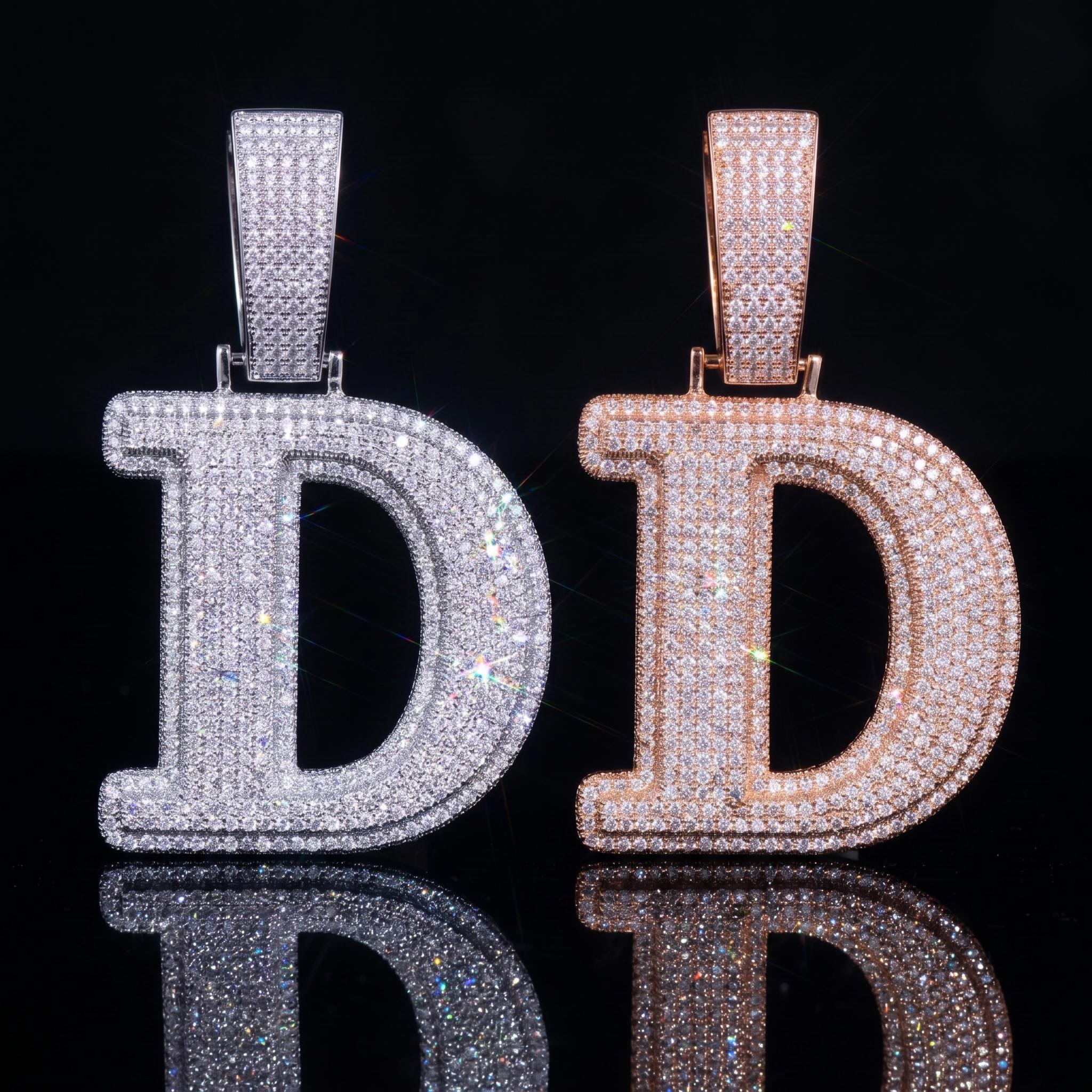 Custom Double Layer Bold Letters Name/Number Pendant Custom Double Layer Bold Letters Name/Number Pendant