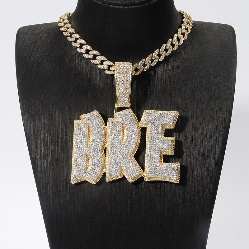 Custom Two Tone Letters/Name Pendant