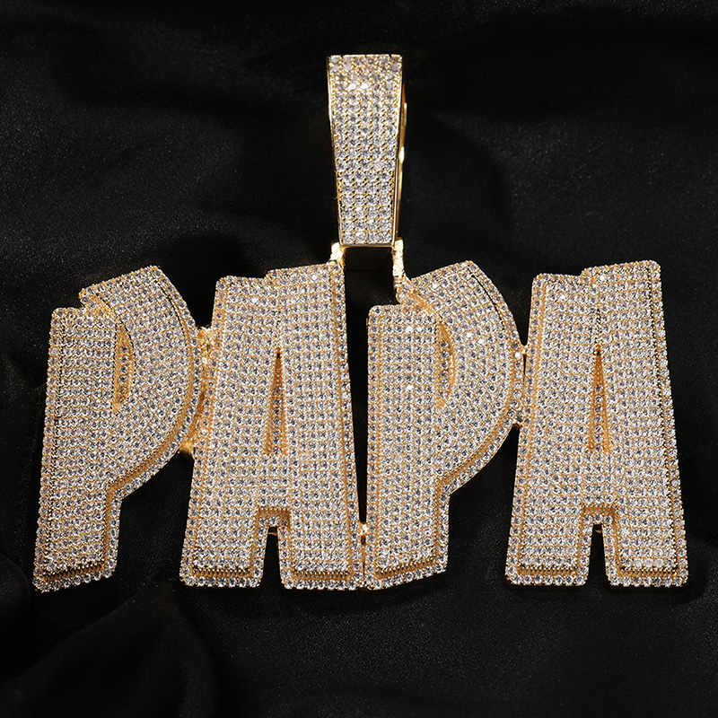 Custom Two Tone Letters/Name Pendant
