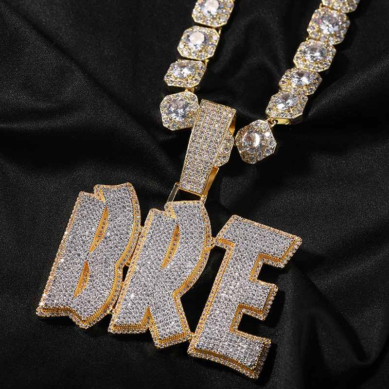 Custom Two Tone Letters/Name Pendant