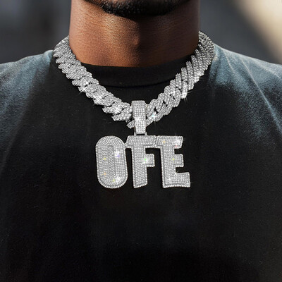 Custom Two Tone Letters/Name Pendant