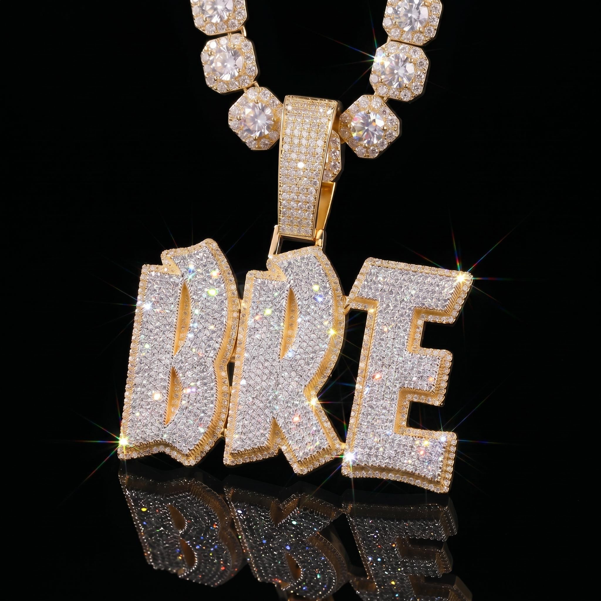 Custom Two Tone Letters/Name Pendant Custom Two Tone Letters/Name Pendant