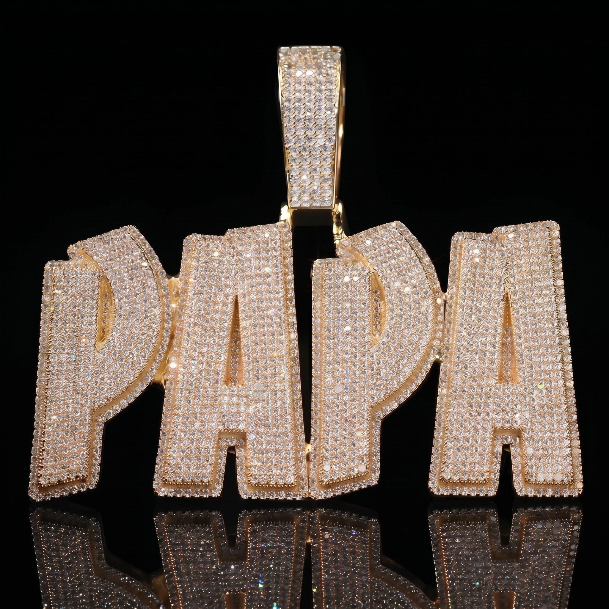 Custom Two Tone Letters/Name Pendant Custom Two Tone Letters/Name Pendant