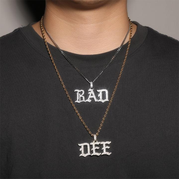 Custom Old English Name Pendant Custom Old English Name Pendant
