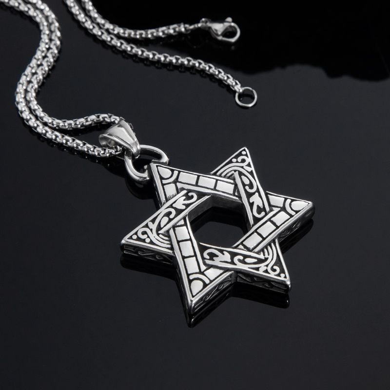 Star of David Stainless Steel Pendant