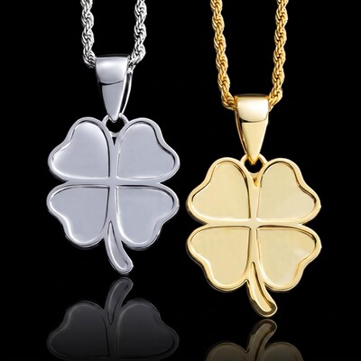 Lucky Four Leaf Clover Pendant