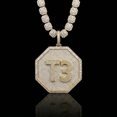 Custom Octagon Name Pendant