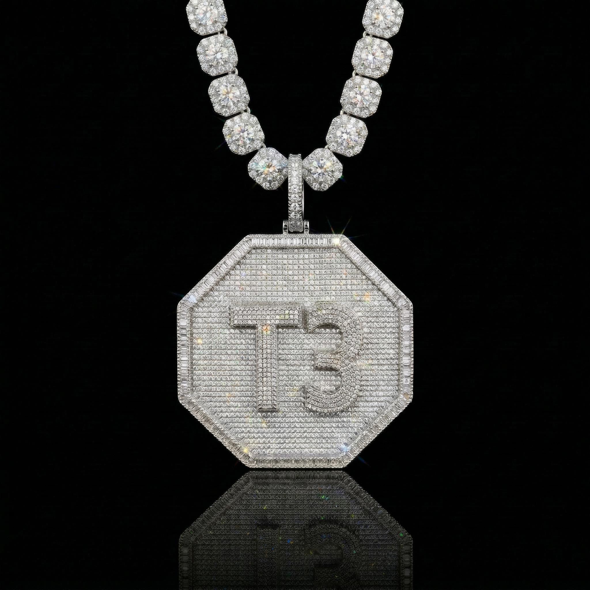 Custom Octagon Name Pendant Custom Octagon Name Pendant