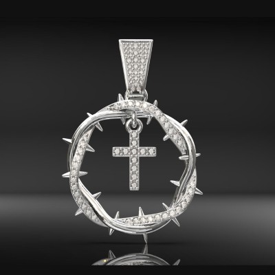 Crown Of Thorns with Cross Pendant