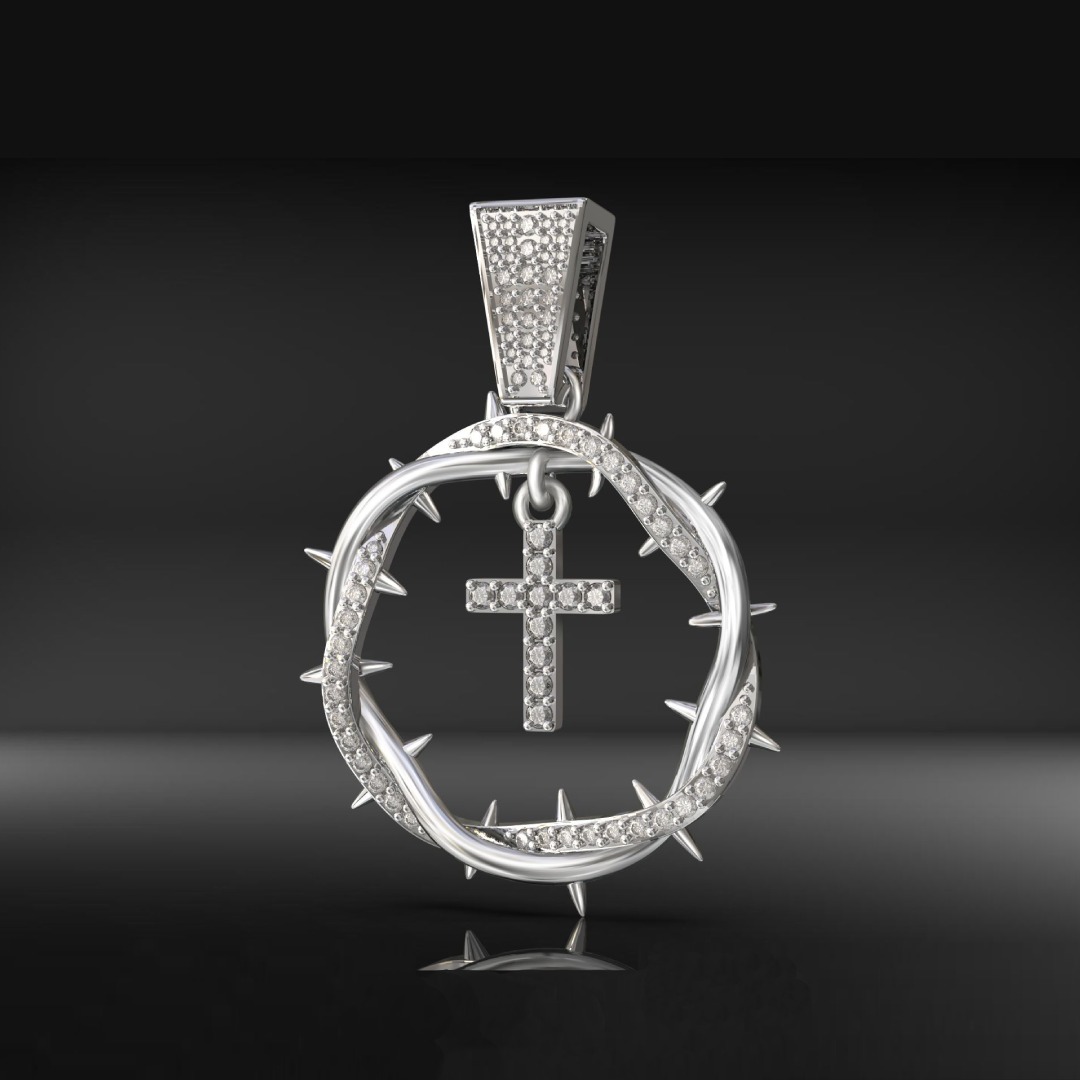 Crown Of Thorns with Cross Pendant