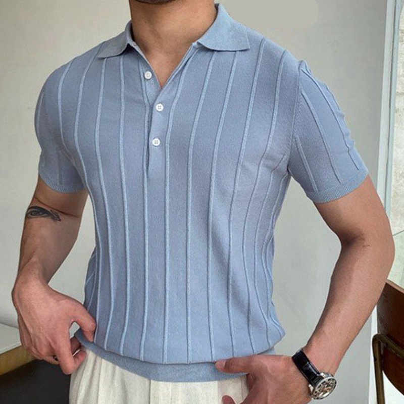 Short Sleeve Lapel Polo Shirt