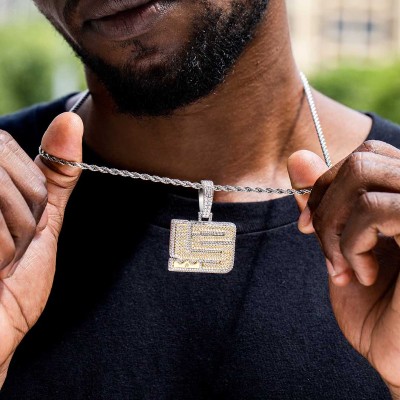  Iced "LJ23" Pendant