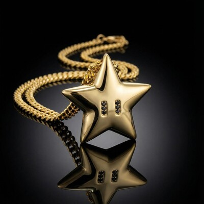 Star Pendant in Gold