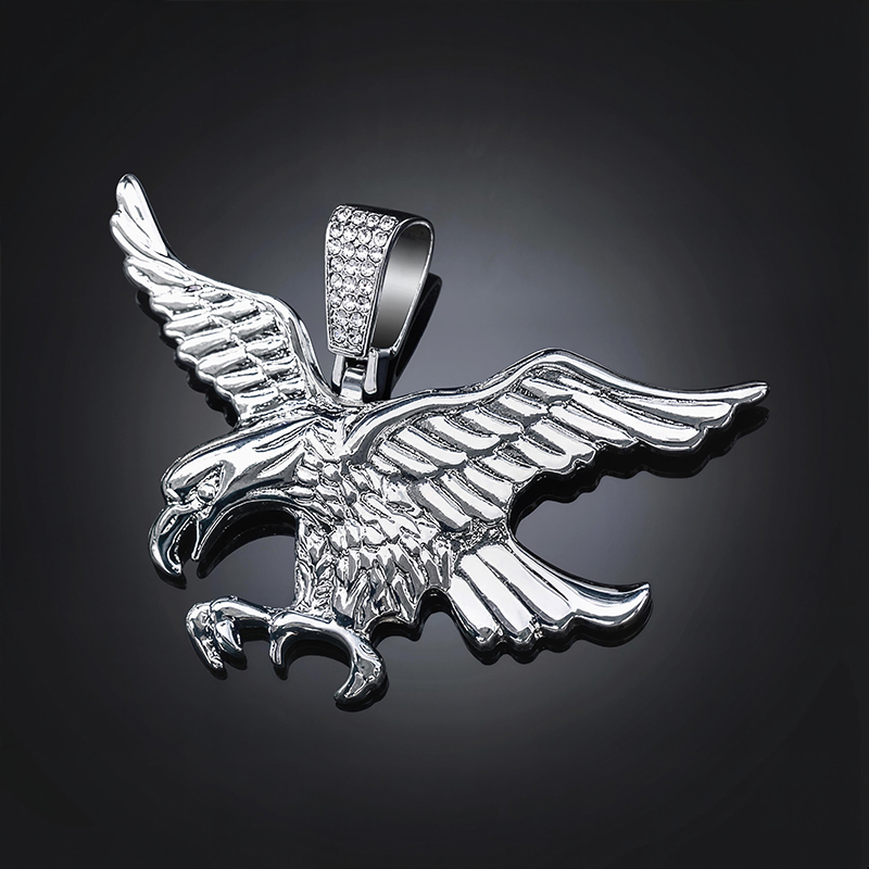 Flying Eagle Pendant in White Gold Flying Eagle Pendant in White Gold