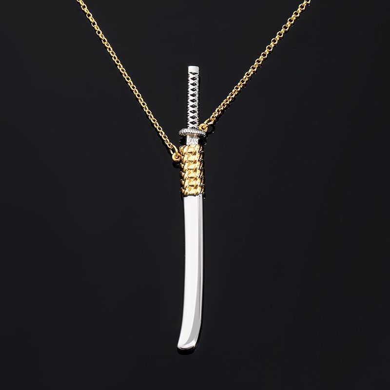 Katana Unsheathed Sword Necklace