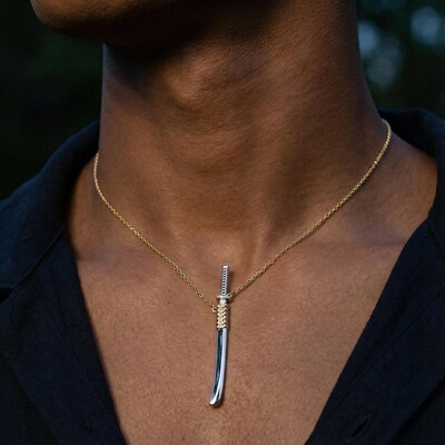 Katana Unsheathed Sword Necklace