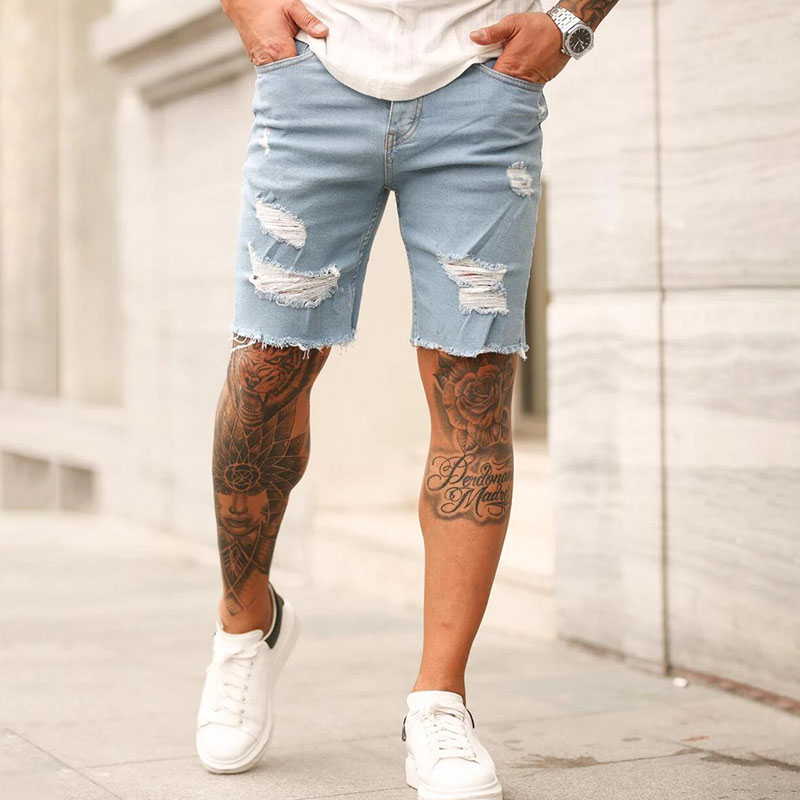Street Style Ripped Denim Shorts