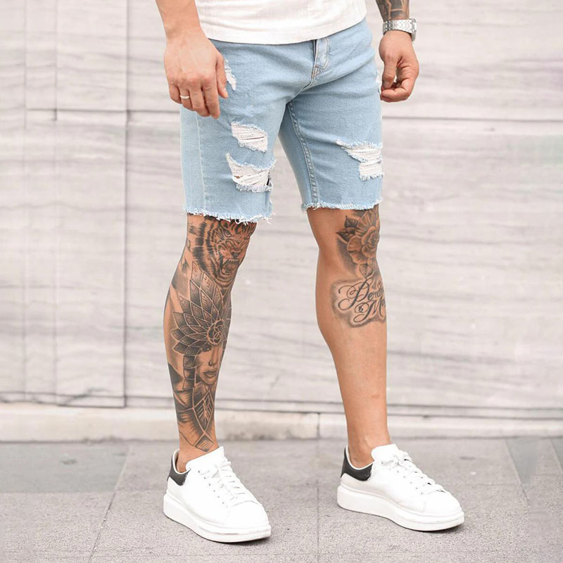 Street Style Ripped Denim Shorts