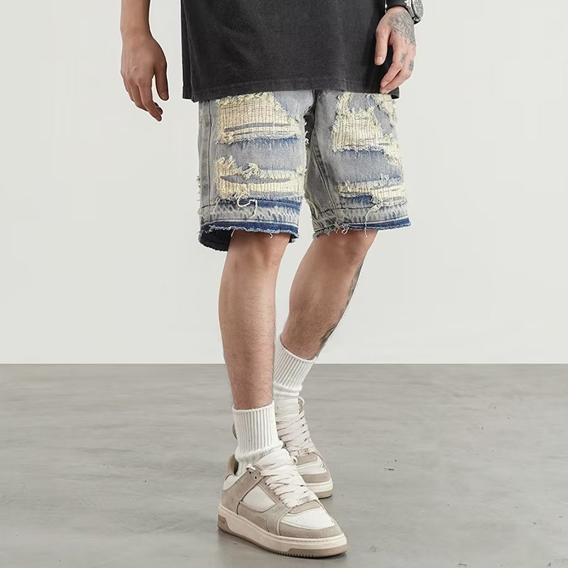 Vintage Washed Denim Shorts