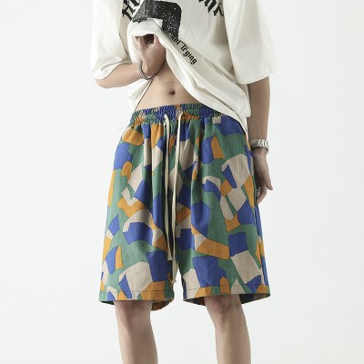 Printed Sports Cropped Pants