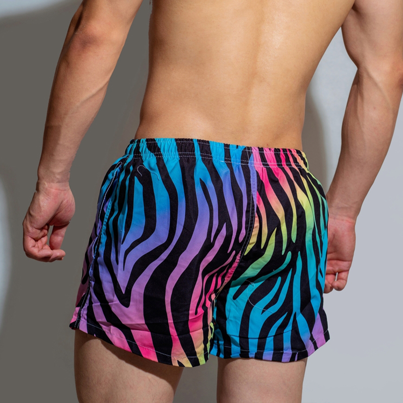 Low-Rise Loose Leopard Board Shorts