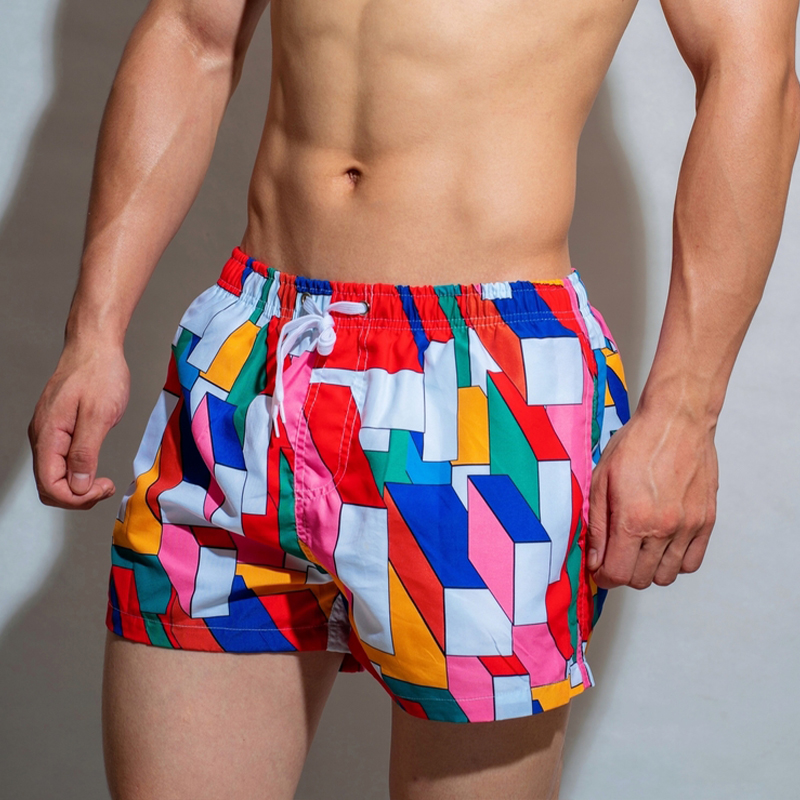 Low-Rise Loose Leopard Board Shorts