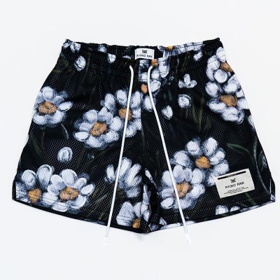 Oil Painting Casual Mesh Shorts