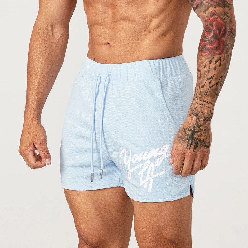 Young Print Quick-Dry Mesh Basketball Shorts