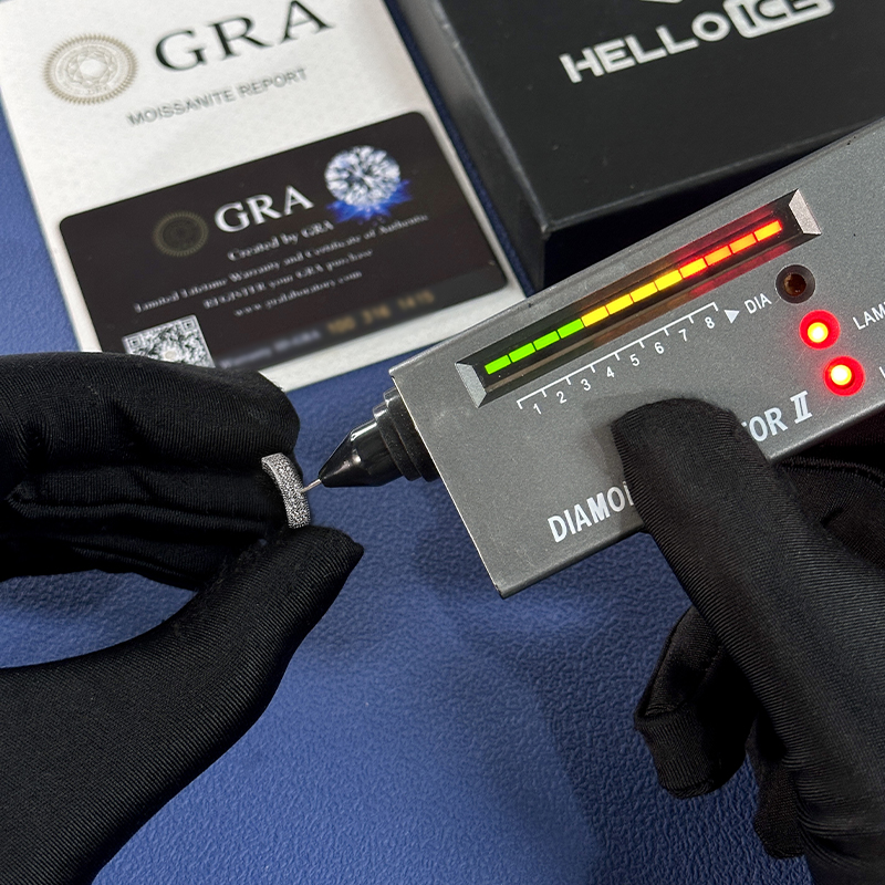 Moissanite Micro Paved Hoop Earrings in S925 Sterling Silver