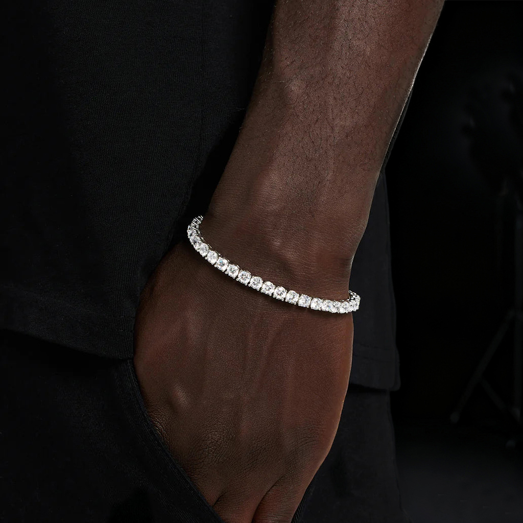 S925 Silver Moissanite 5mm Tennis Bracelet