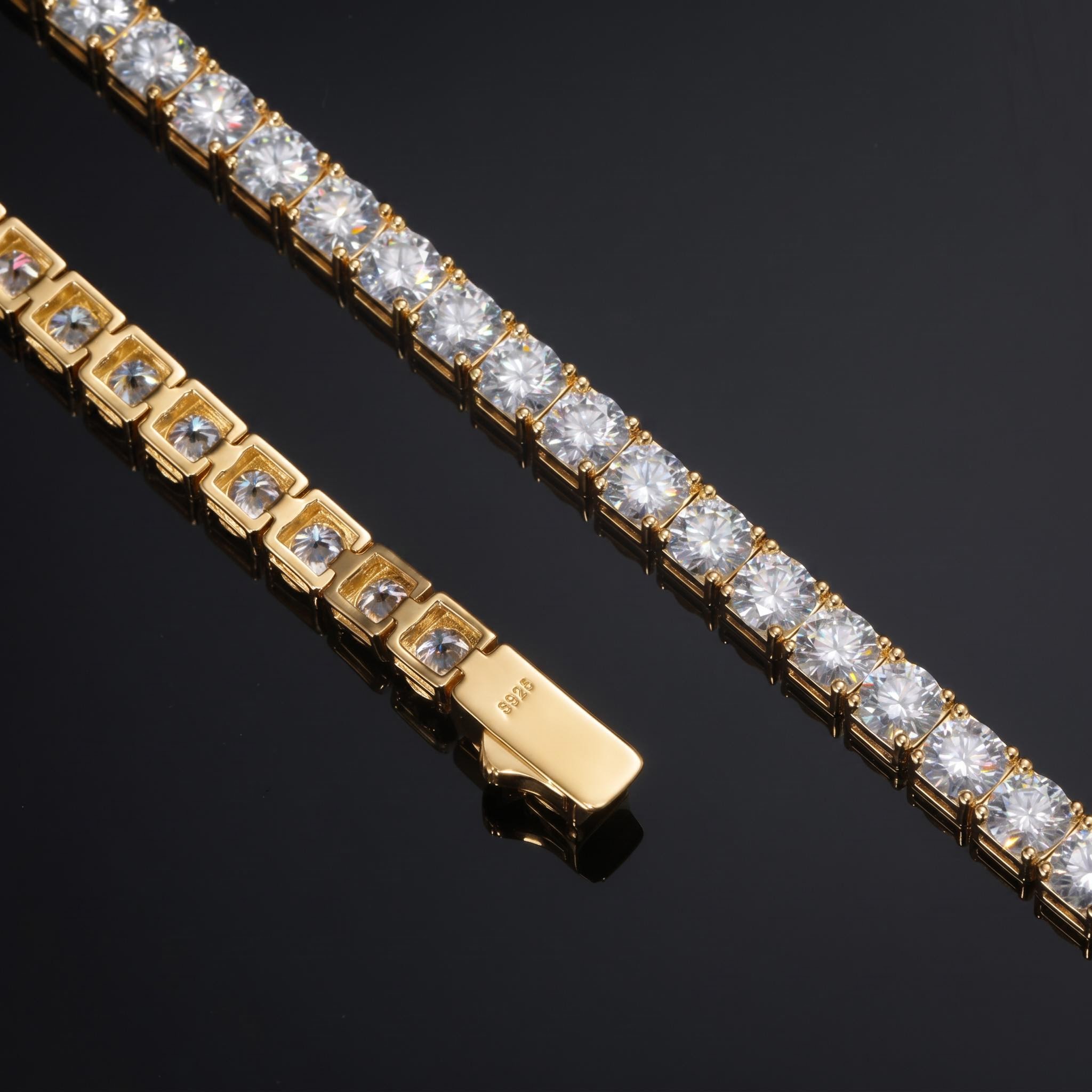S925 Silver Moissanite 5mm Tennis Bracelet S925 Silver Moissanite 5mm Tennis Bracelet