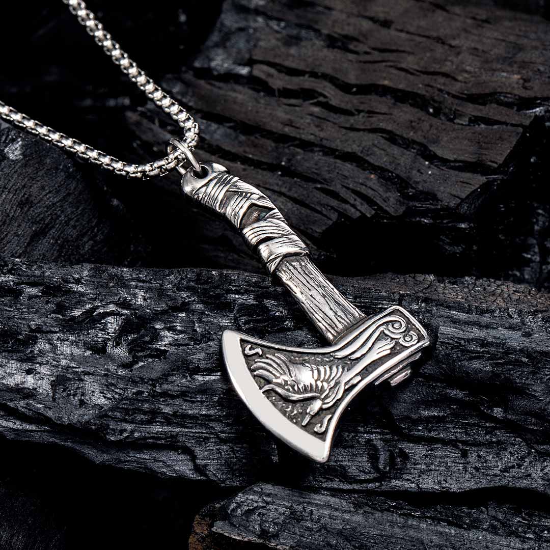  Viking Axe Stainless Steel Pendant