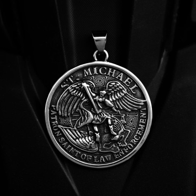 ST. Michael Protect US Stainless Steel Pendant