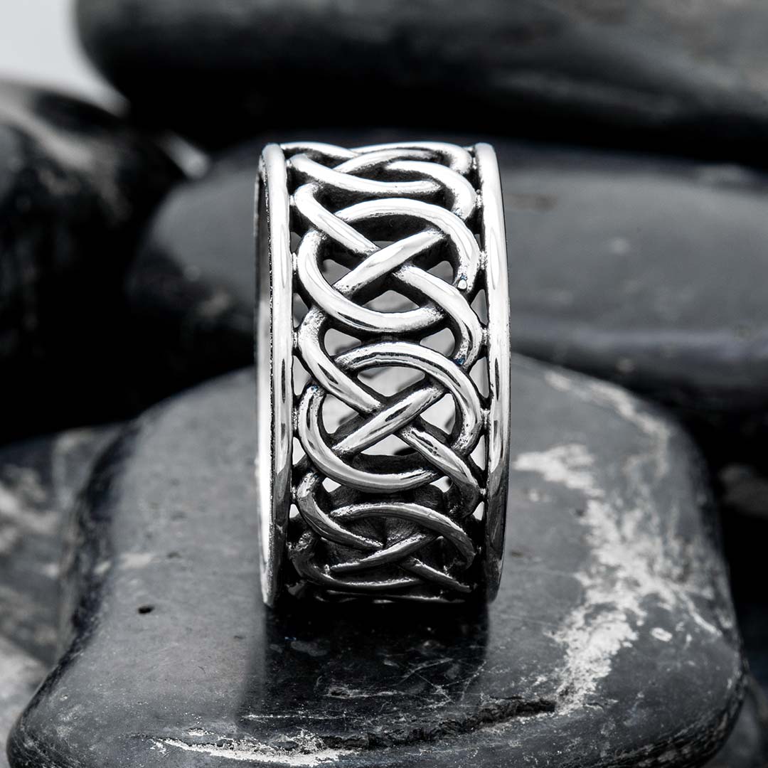 Classic Celtic Stainless Steel Ring