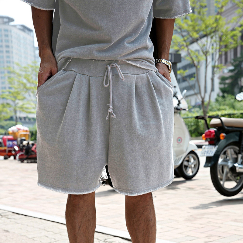 Casual Loose Short-sleeved T-shirt + Summer Shorts Sports Suit