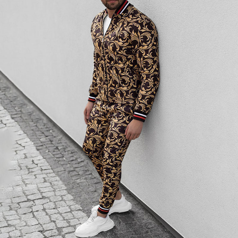 Zipper Thin Jacket + Trousers Tracksuit